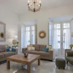 holiday accommodation living room malaga